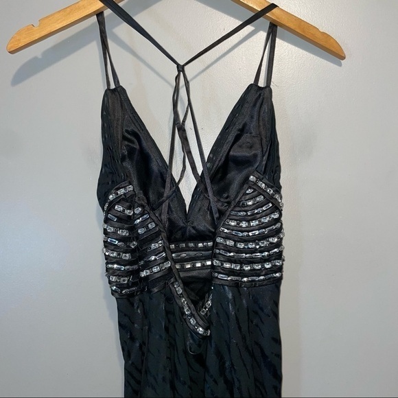 Faviana Couture Black Cutout Strappy maxi dress - Picture 3 of 8